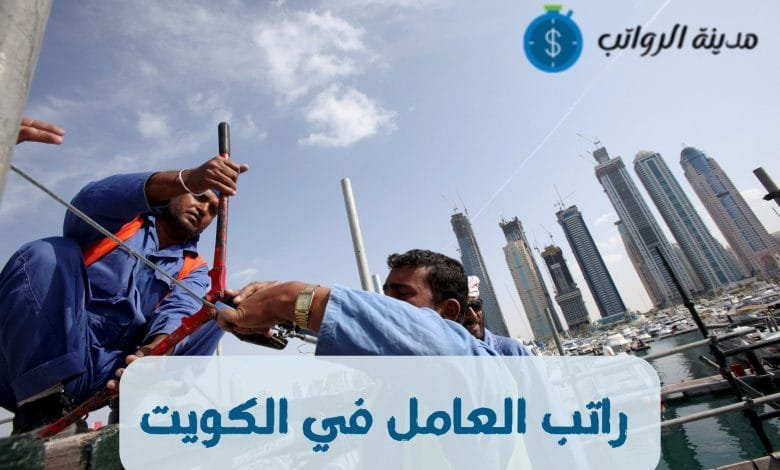 كم راتب العامل في الكويت في القطاعين العام والخاص